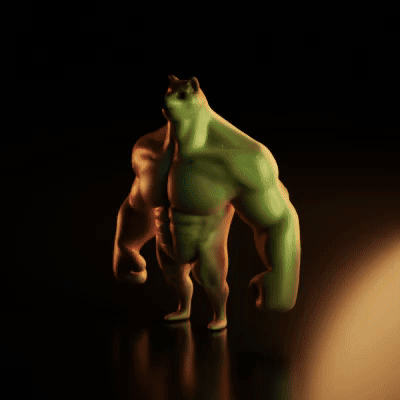 Mô hình Shiba-inu cơ bắp (Swole Doge) - In 3D cực chất