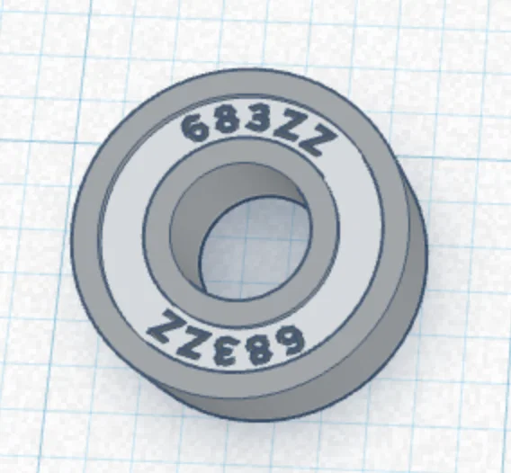 Mô hình vòng bi 683 ZZ Ball Bearing dành cho in 3D - Image 1
