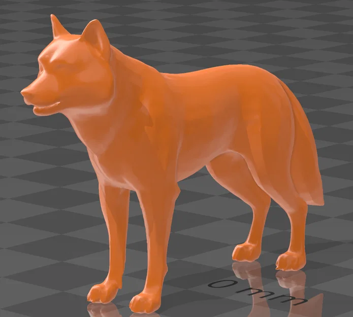 Mô hình chú chó Husky in 3D (STL file) - Image 1