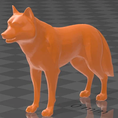 Mô hình chú chó Husky in 3D (STL file)
