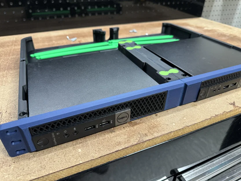 Giá rack 1U cho Dell Micro PC (Dell Micro PC 1U Rack Mount) - Image 1