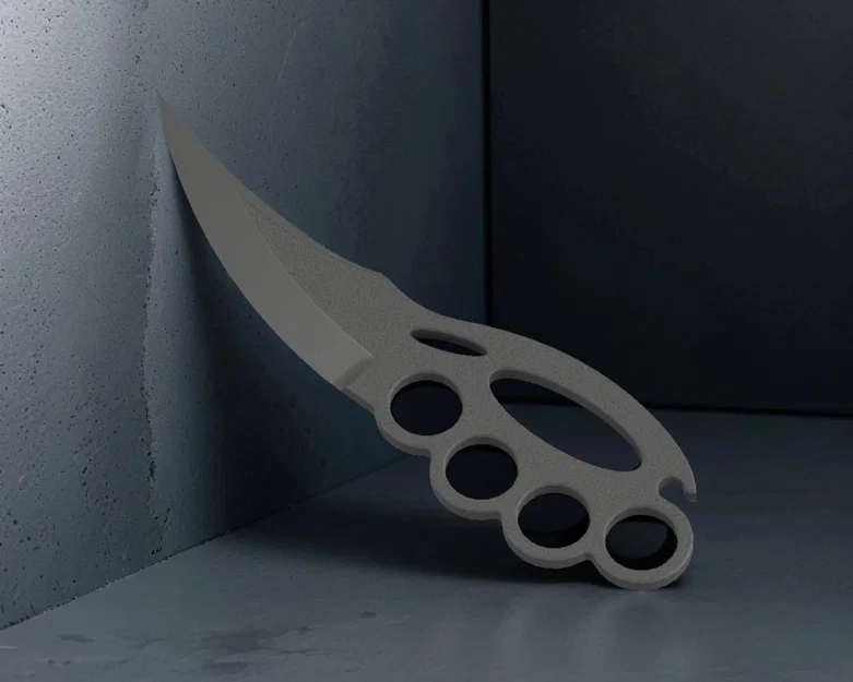 Dao tay cầm Knuckle Duster (Knife with Knuckle Duster Handle) - Image 1