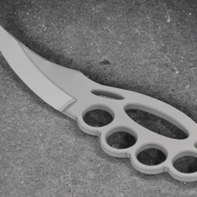 Dao tay cầm Knuckle Duster (Knife with Knuckle Duster Handle)