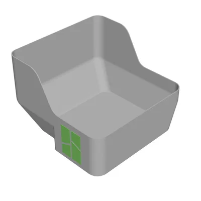 Thùng rác thải (waste bin) cho Bambu Lab A1 mini