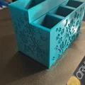 Khay đựng cọ và mỹ phẩm họa tiết hoa lá xinh xắn in 3D - Thumbnail 2