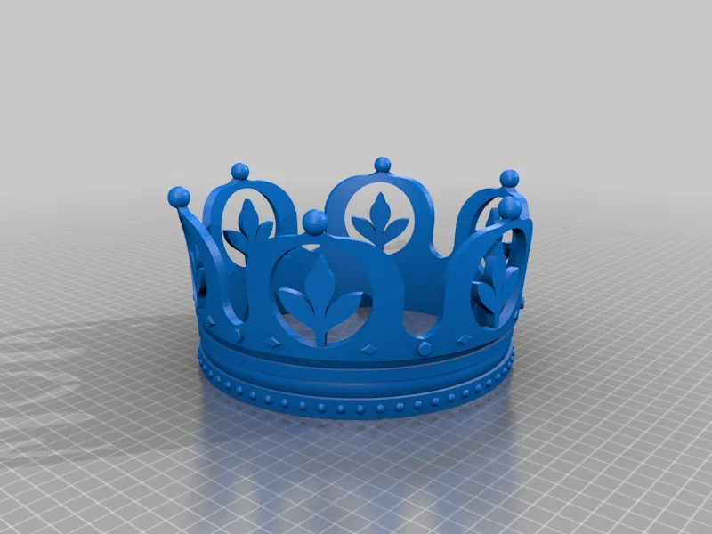 Mô hình vương miện hoàng gia in 3D tinh xảo - Không cần support - Image 2