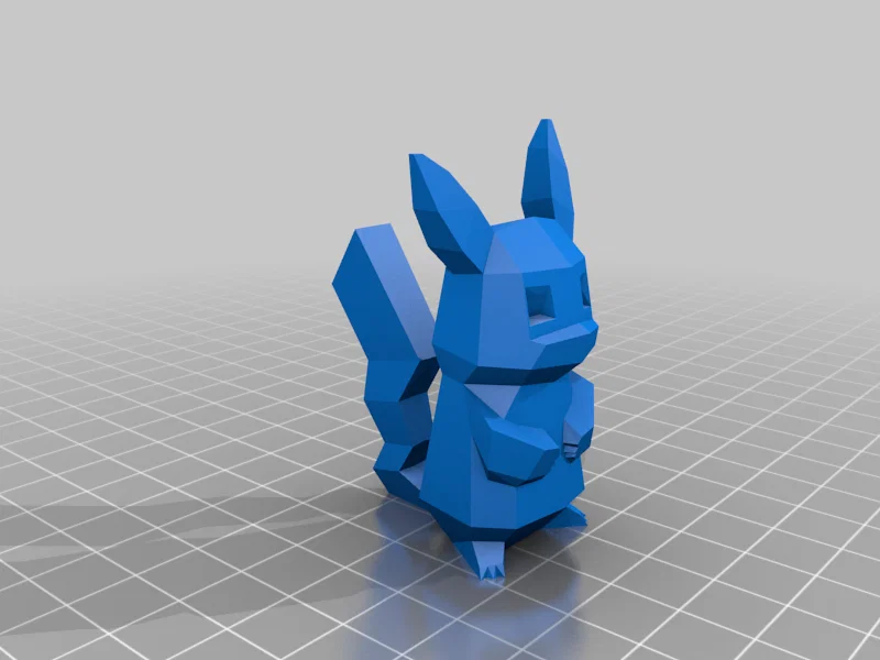 Mô hình Pikachu phong cách Low Poly độc đáo cho máy in 3D - Image 1