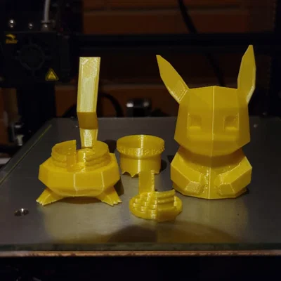 Mô hình máy xay Pikachu (Pikachu Grinder) - Thiết kế in 3D không support