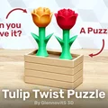 Tulip Twist Puzzle (Mô hình puzzle hoa tulip xoắn trang trí) - Thumbnail 1