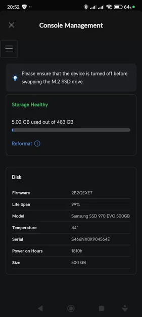 Ubiquiti Cloud Gateway Max M.2 Caddy - Image 1