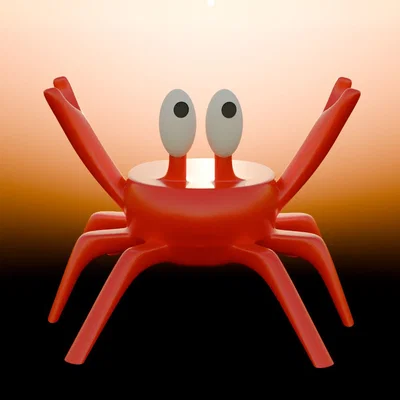 Mô hình chú cua để thìa, bút trang trí bàn làm việc (Crab spoon rest)