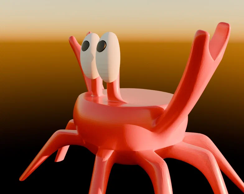 Mô hình chú cua để thìa, bút trang trí bàn làm việc (Crab spoon rest) - Image 4