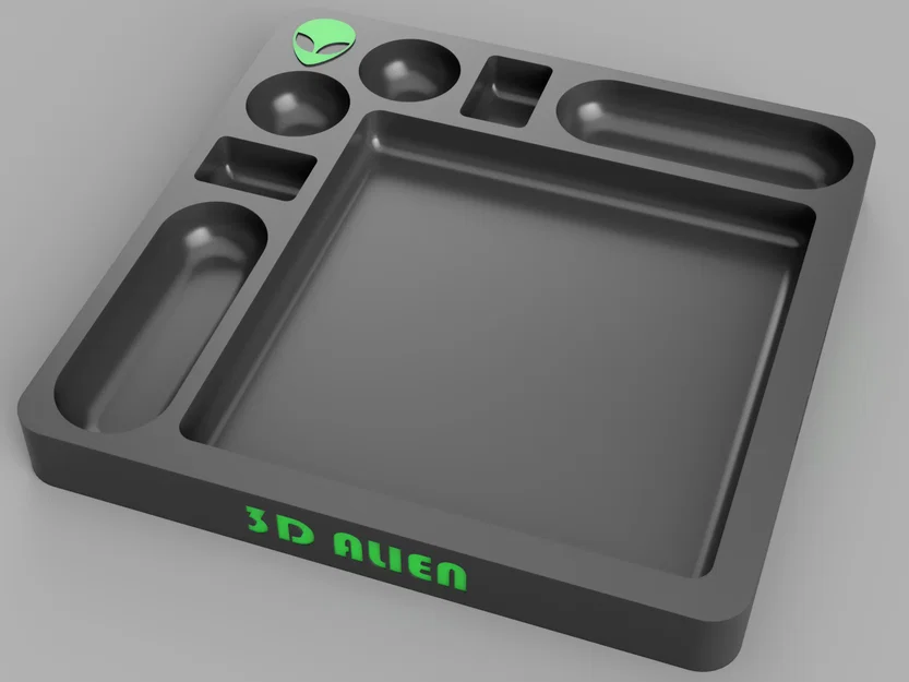 Khay đựng ốc vít và linh kiện 3D Alien in 3D tiện lợi - Image 2