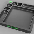 Khay đựng ốc vít và linh kiện 3D Alien in 3D tiện lợi - Thumbnail 2
