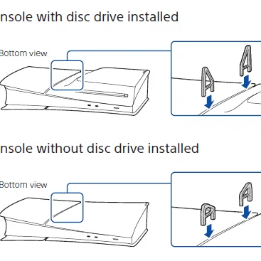 Chân đế đặt nằm ngang tối ưu cho PS5 Slim Disc Version (3D Print)