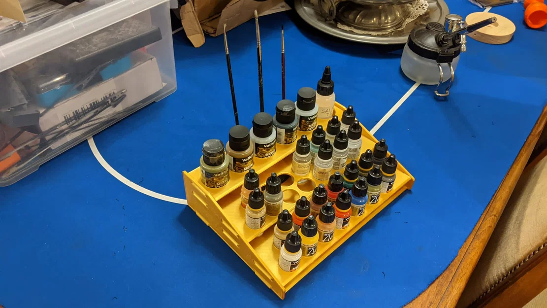 Kệ sơn Vallejo (28 Model Air + 6 Metal Color + 5 cọ) - Image 7