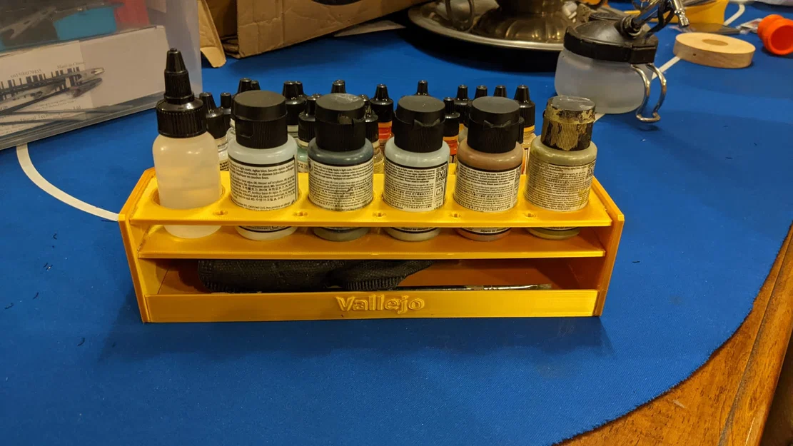 Kệ sơn Vallejo (28 Model Air + 6 Metal Color + 5 cọ) - Image 8