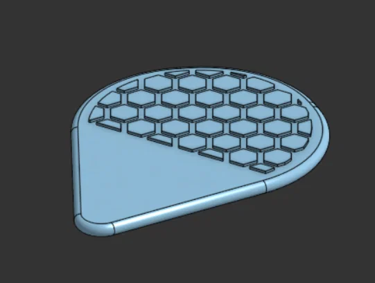 Thiết kế gảy đàn guitar 3D dày với họa tiết bám tay chống trượt - Image 1