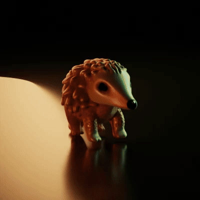 Mô hình chú Tê tê con (Baby Armadillo) dễ thương in 3D