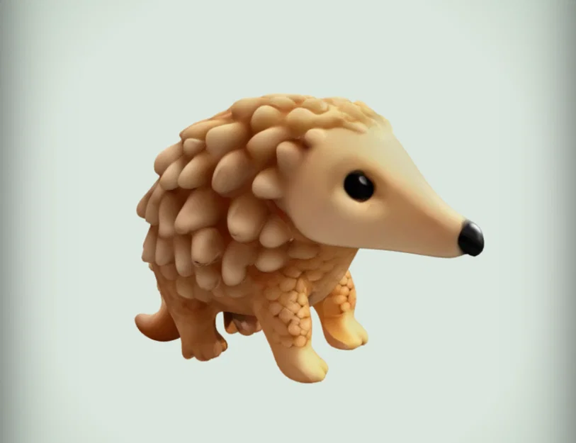 Mô hình chú Tê tê con (Baby Armadillo) dễ thương in 3D - Image 9