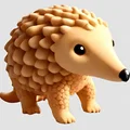Mô hình chú Tê tê con (Baby Armadillo) dễ thương in 3D - Thumbnail 14
