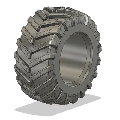 Bộ bánh xe và vành xe địa hình 1:16 in 3D cực chi tiết