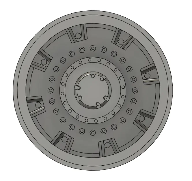 Bộ bánh xe và vành xe địa hình 1:16 in 3D cực chi tiết - Image 3