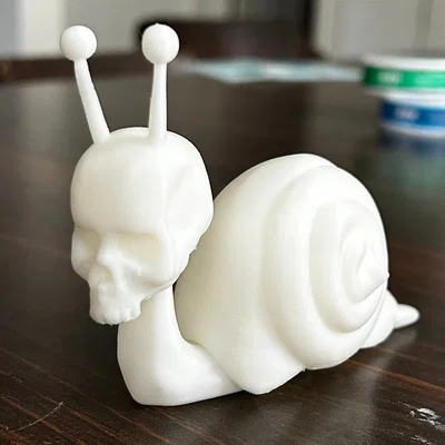Mô hình 3D Ốc sên Đầu lâu (Skull Snail) độc đáo cho góc làm việc
