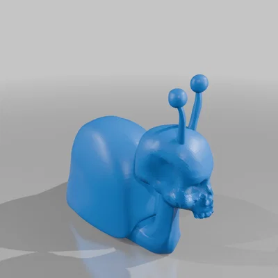 Mô hình 3D Ốc sên Đầu lâu (Skull Snail) độc đáo cho góc làm việc