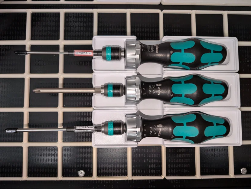 Giá Đựng Tua Vít Wera Cho Hệ Thống Gridfinity - In 3D Tiện Lợi - Image 1