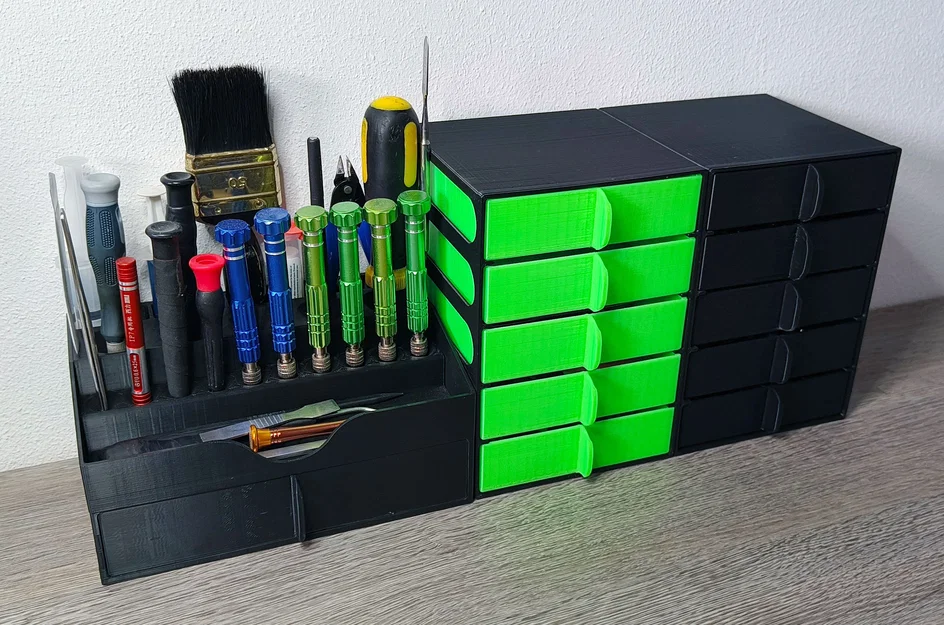 Khay ngăn kéo modular xếp chồng DOUBLEWIDE (Stackable Modular Drawer Organizer) - Image 1