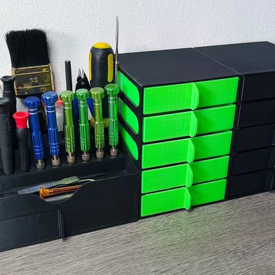 Khay ngăn kéo modular xếp chồng DOUBLEWIDE (Stackable Modular Drawer Organizer)