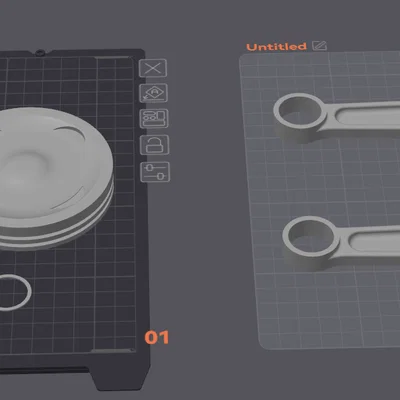 Cụm Piston/Connecting Rod - Có Thể Chuyển Động