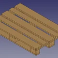 Palet châu Âu (Palet europeo) 120x80 in theo từng phần để lắp ráp - Thumbnail 2