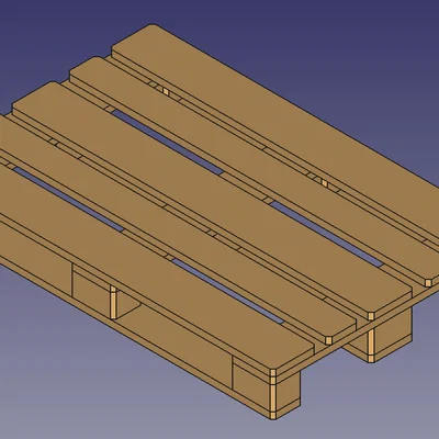 Palet châu Âu (Palet europeo) 120x80 in theo từng phần để lắp ráp