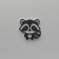 Móc khóa hình chú gấu mèo Raccoon siêu đáng yêu dễ in 3D - Thumbnail 1