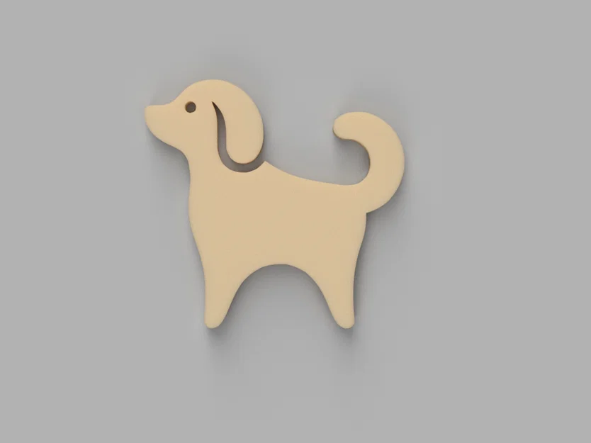 Mô hình chú chó 3D (Just Dog) dễ thương, in không cần support - Image 1