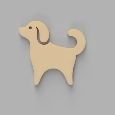 Mô hình chú chó 3D (Just Dog) dễ thương, in không cần support