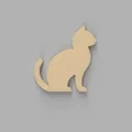 Mô hình chú mèo trang trí (Just Cat) đơn giản, dễ in 3D - Thumbnail 1