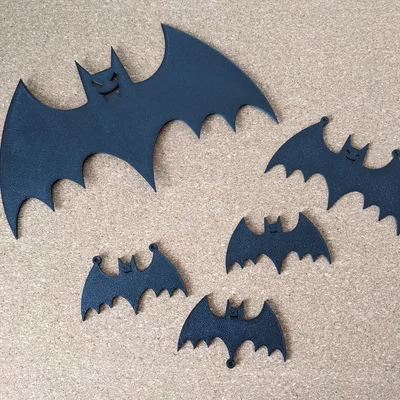 Mô hình trang trí hình dơi cho lễ hội Halloween (Set 3x3)
