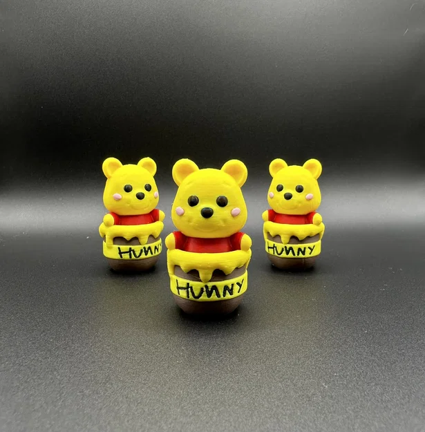 WINNIE-THE-POOH (Winnie the Pooh) - Mô hình gấu bông màu vàng - Image 1