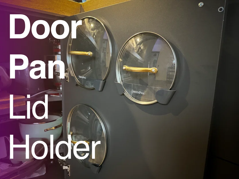 Giá Treo Nắp Chảo/Nồi Gắn Cửa Tủ (Door Pan Lid Holder) - Image 1