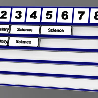 Thời khóa biểu in 3D CZ & ENG – School Schedule với block thay đổi
