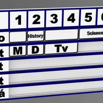Thời khóa biểu in 3D CZ & ENG – School Schedule với block thay đổi