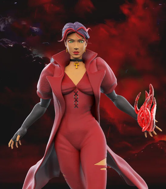 Mô hình Scarlet Witch X-Men: Evolution - File in 3D sắc nét - Image 1