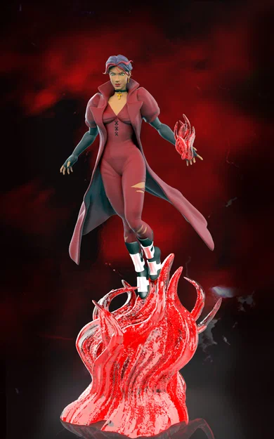 Mô hình Scarlet Witch X-Men: Evolution - File in 3D sắc nét - Image 3