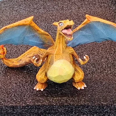 Mô hình Low Poly Charizard Pokemon độc đáo cho máy in 3D