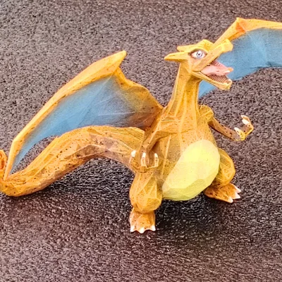 Mô hình Low Poly Charizard Pokemon độc đáo cho máy in 3D