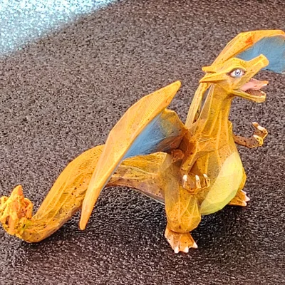 Mô hình Low Poly Charizard Pokemon độc đáo cho máy in 3D
