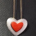 Heart in hearT – Hai trái tim in liền, có rãnh xỏ chain - Thumbnail 1